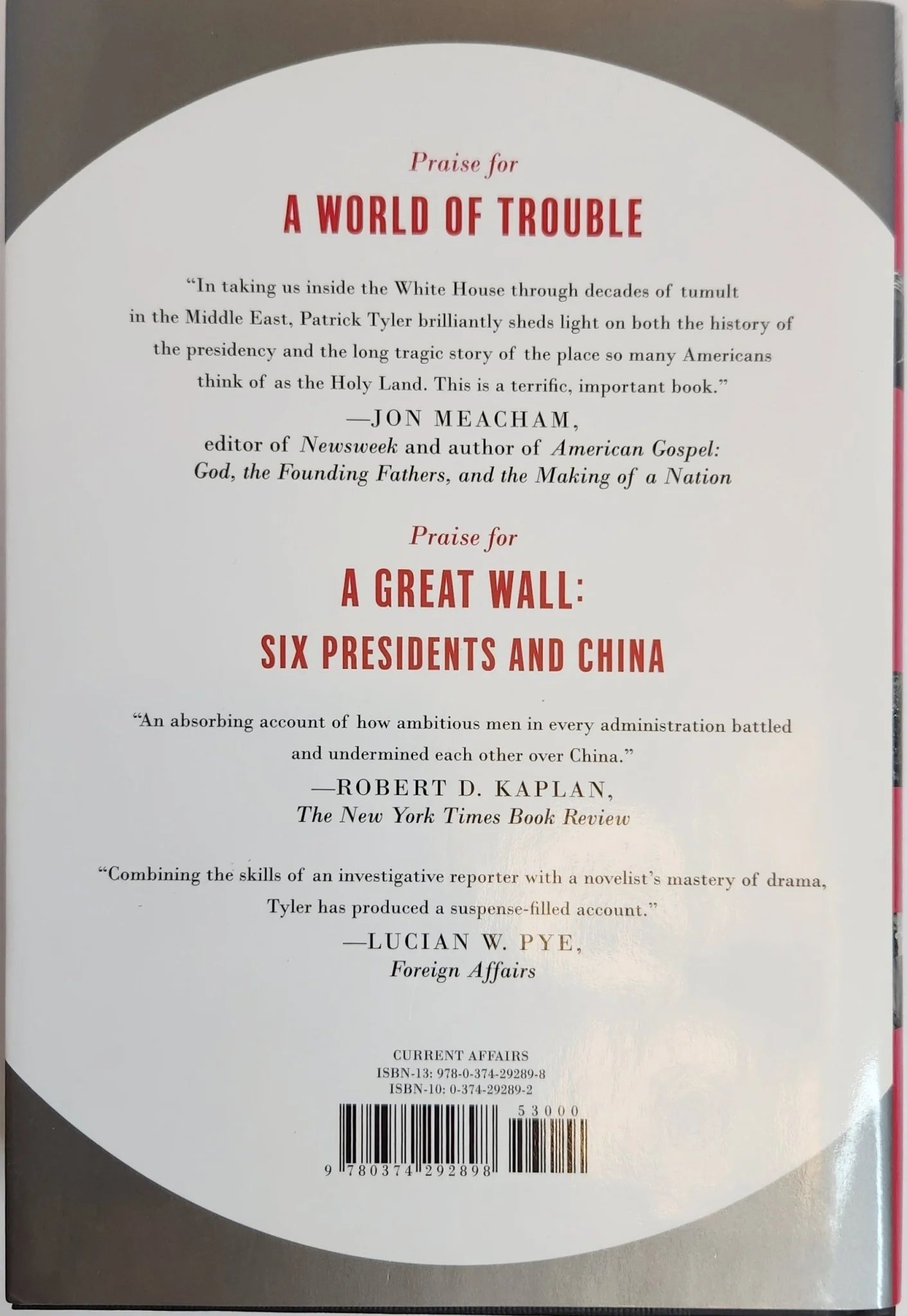 A World of Trouble: The White House and the Middle East from the Cold War to the War on Terror - Oakmont Books