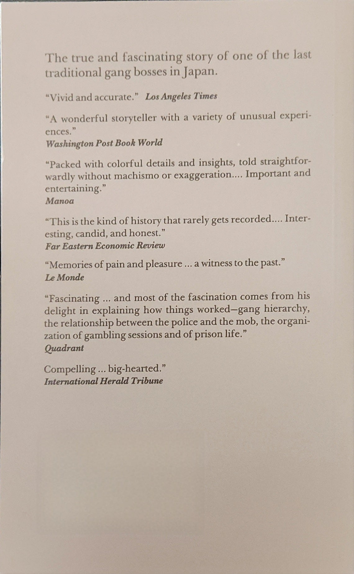 Confessions Of A Yakuza: A Life in Japan's Underworld - Oakmont Books