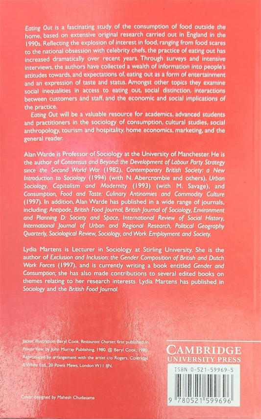 Eating Out: Social Differentiation, Consumption and Pleasure - Oakmont Books