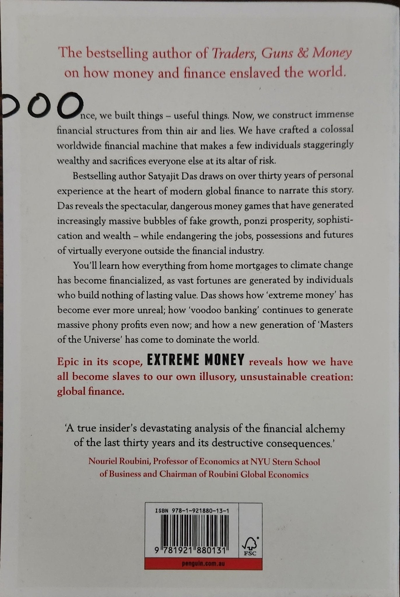 Extreme Money: Masters of the Universe and the Cult of Risk - Oakmont Books