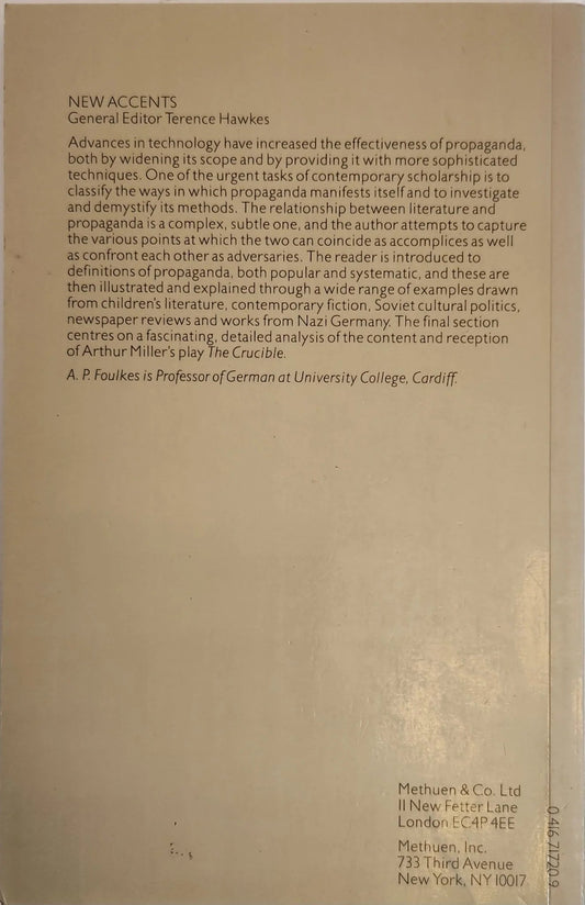 Literature and Propaganda - Oakmont Books