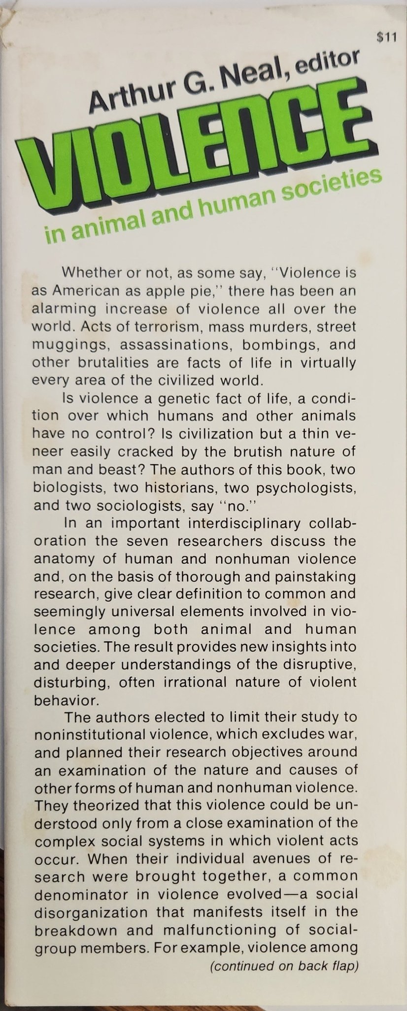 Violence in Animal and Human Societies - My Store