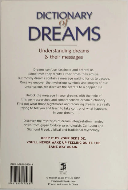 Dictionary of Dreams. Understanding Dreams and their Messages - Oakmont Books