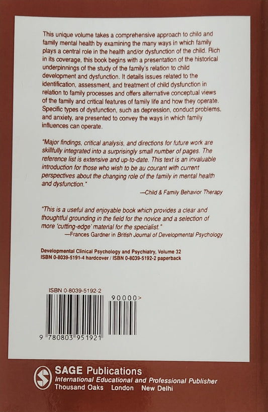 Families, Children and the Development of Dysfunction (RARE) - Oakmont Books