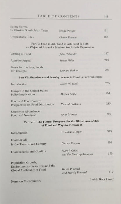 Food: Nature and Culture - My Store