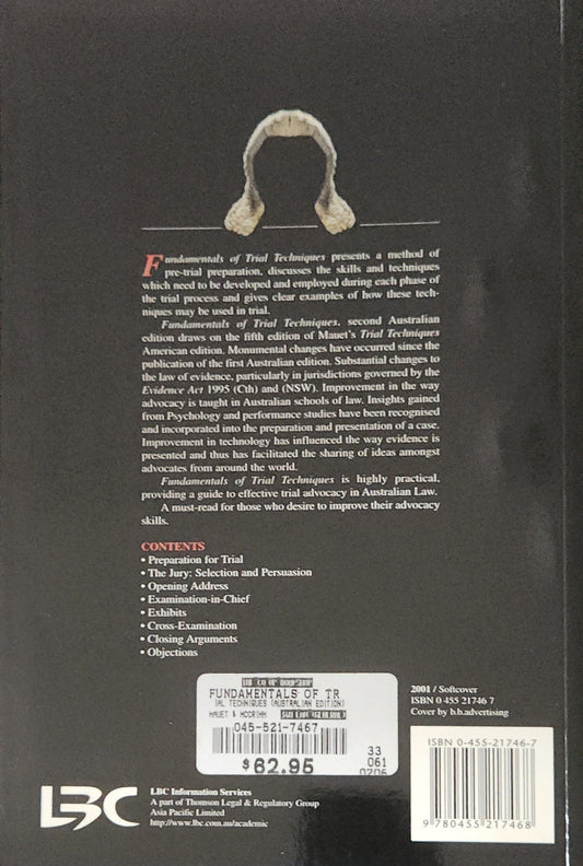 Fundamentals of Trial Techniques - Oakmont Books