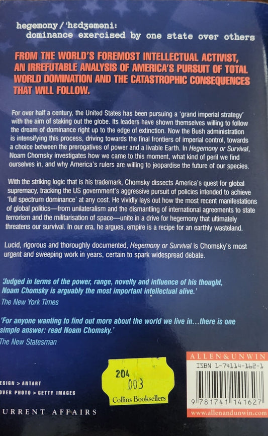 Hegemony or Survival - Oakmont Books