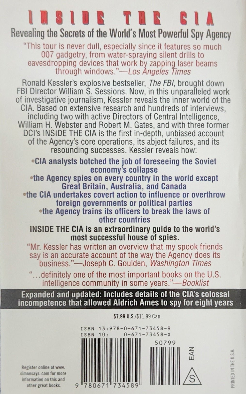 Inside the CIA (RARE) - Oakmont Books