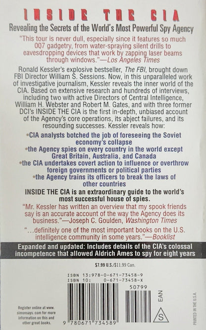 Inside the CIA (RARE) - Oakmont Books