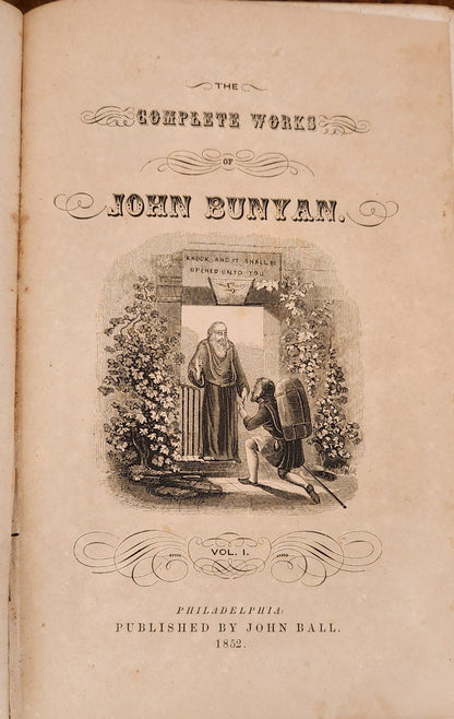 John Bunyan's Complete Works (RARE 1852 EDITION) - Oakmont Books