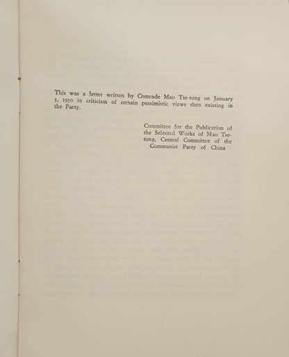 Mao Tse - Tung (Zedong) Writings (RARE) - Oakmont Books