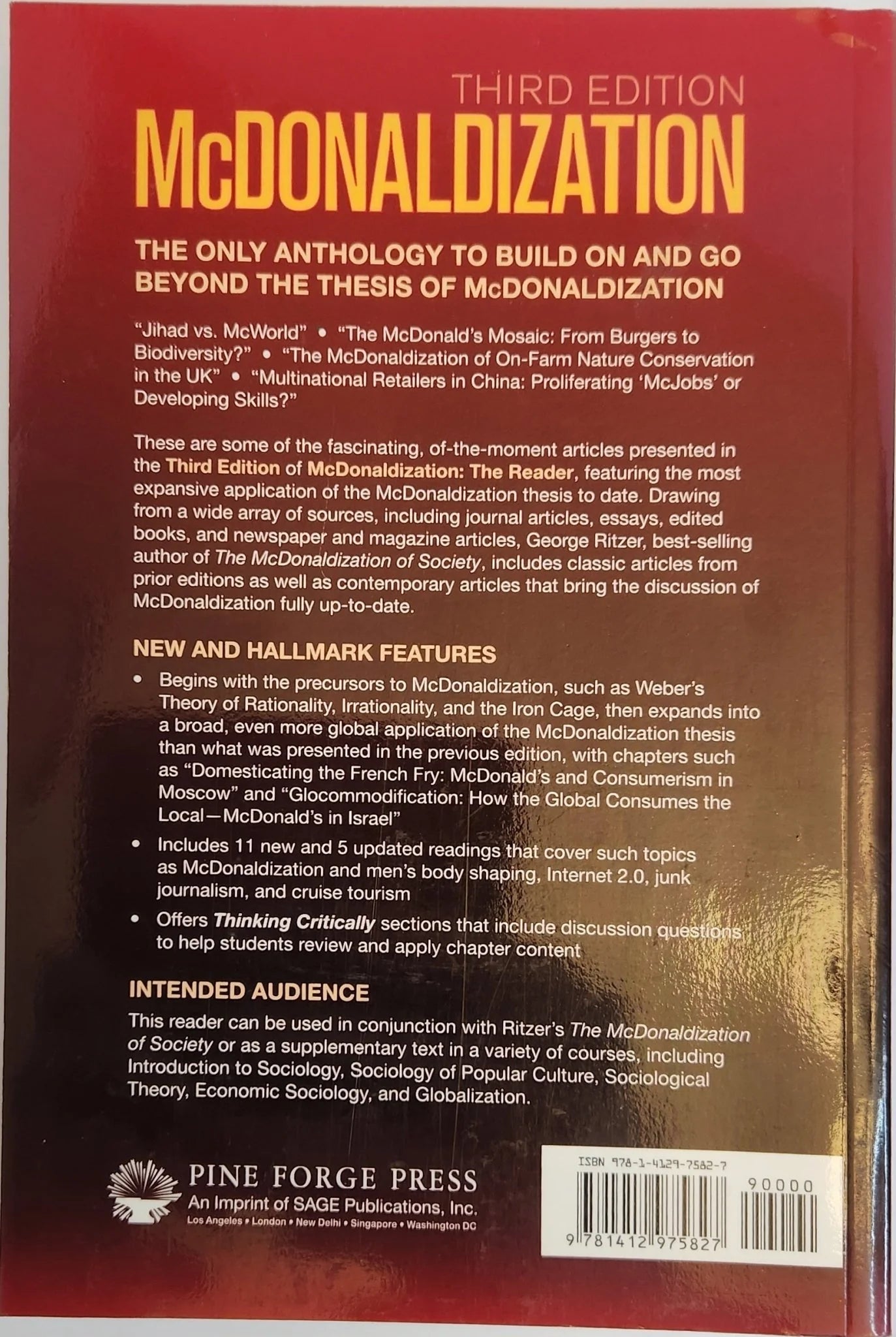 McDonaldization: The Reader - Oakmont Books