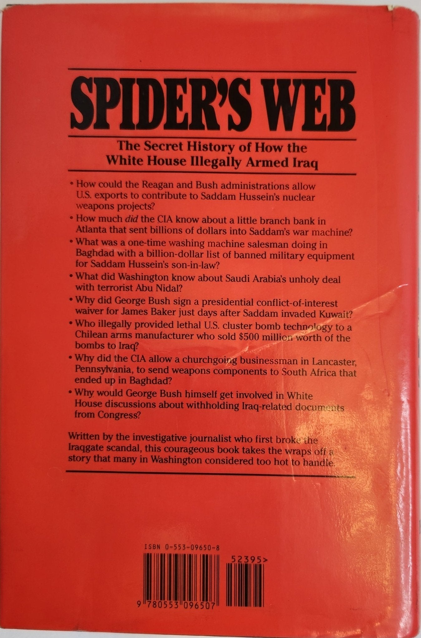 Spider's Web: The Secret History of How the White House Illegally Armed Iraq (1st EDITION) - My Store