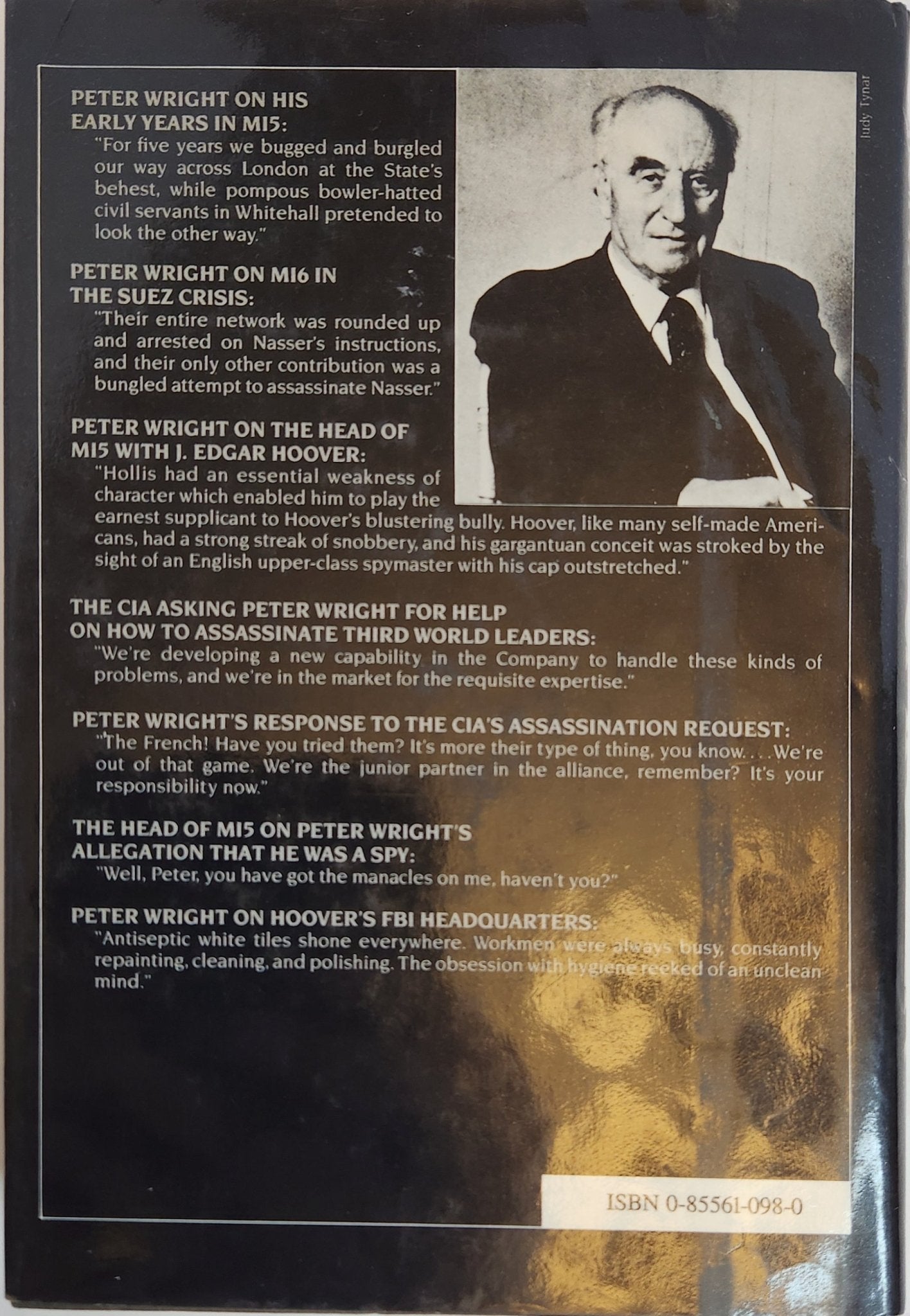 SPYCATCHER The Candid Autobiography of A Senior Intelligence Officer (1st EDITION) - My Store