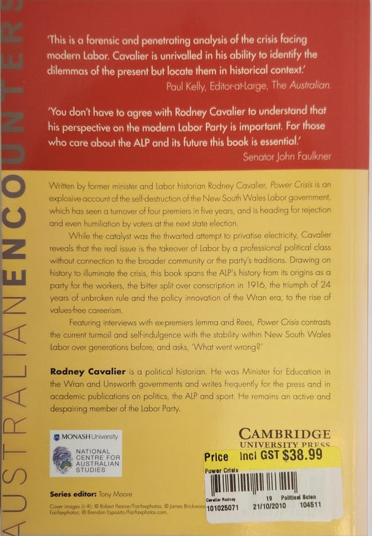 The Power Crisis. The Self - Destruction of a State Labor Party - My Store