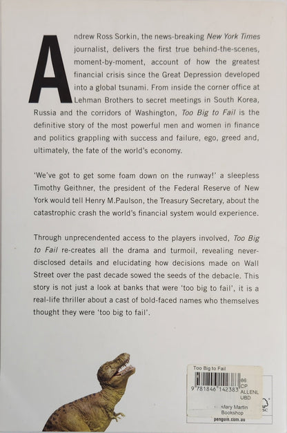 Too Big to Fail: The Inside Story of How Wall Street and Washington Fought to Save the Financial System and Themselves - My Store